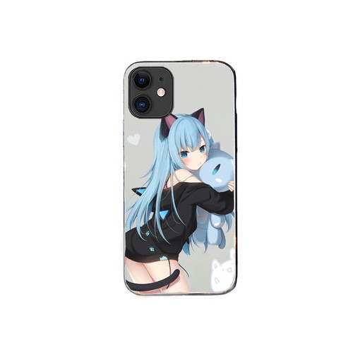 Kawaii Anime Girl Toughened Glass Phone Case Cover For Iphone 7p X 11 12 Pro Max Ebay