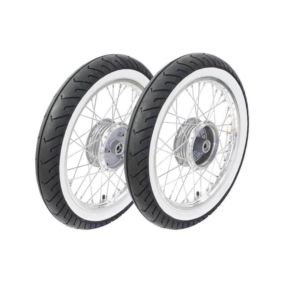 Kompletträder Weisswandreifen Alufelge für Simson S51 S50 KR51 Schwalbe Star - Bild 1 von 1