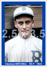 Clarence Mitchell - 1922 Brooklyn Robins - choose a style - colorized print