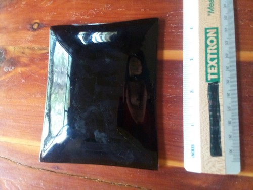 Virgin Islands Ashtray Souvenir Glass Black - Picture 2 of 2