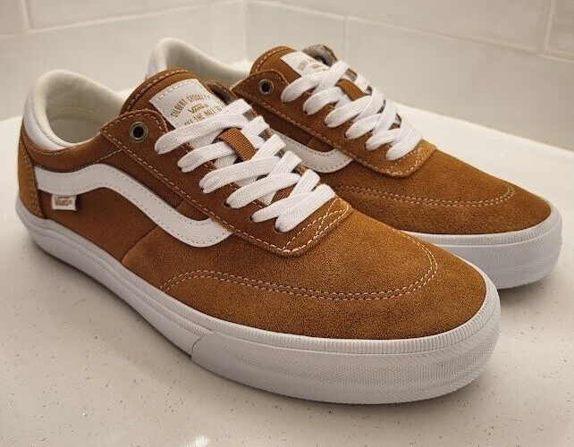 PANTOFOLA D’ORO Vans Skateboarding Crockett Low Gol Brown Uomo Taglia 9 QUASI Spitfire FA