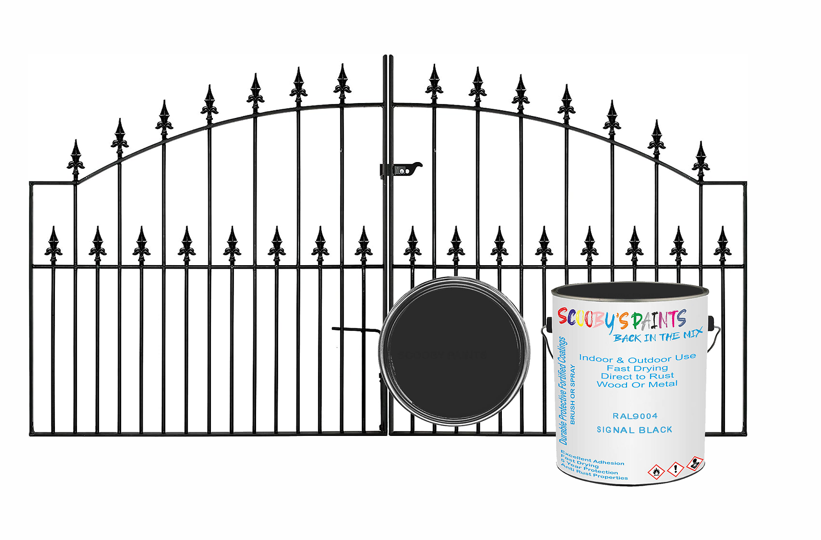 RAL7016 Anthracite grey Direct Metal Paint Brush on Rust inhibitor