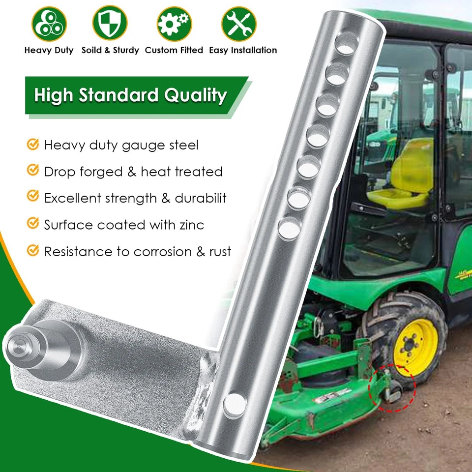 Suporte de braço de roda medidor esquerdo traseiro AM129501 para plataforma de cortador John Deere 48" 54" 60" - Imagem 4 de 4