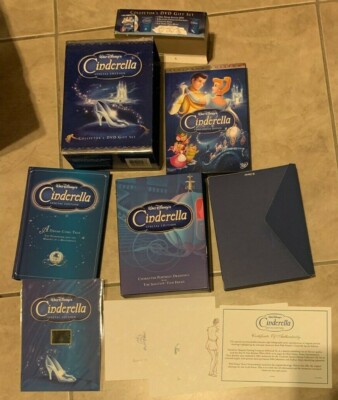 Disney Cinderella Special Edition Collector DVD Gift Set COMPLETE