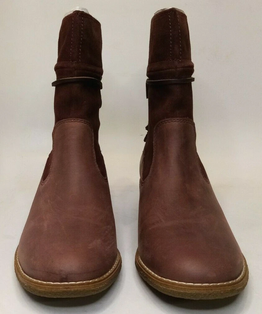 Sperry Women s Maya Ronan Leather Ankle Booties Rust 6.5M US NEW
