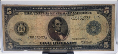 FR. 884 1914 $5 DALLAS BURKE McADOO - Harder Type! | eBay