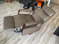 IMG Peak Large Manual Swivel Relaxer Swing Rocker Recliner Rocker Chair - Smoke