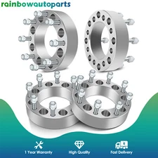 4PC 2" 8x6.5 to 8x180 Wheel Spacers Adapters for Chevy Silverado 2500 Hummer H2