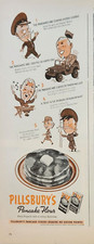 1944 Pillsbury pancake flour Vintage ad are coming hooray hooray