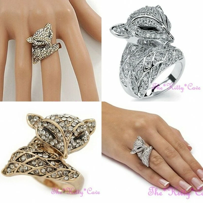 Swarovski fox sale ring
