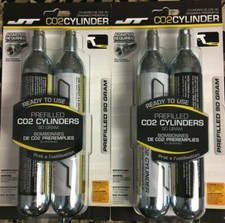 Paquete de 4 contenedores de aire de CO2 JT precargados 90 gramos 90 g nuevos - para PCP, paintball