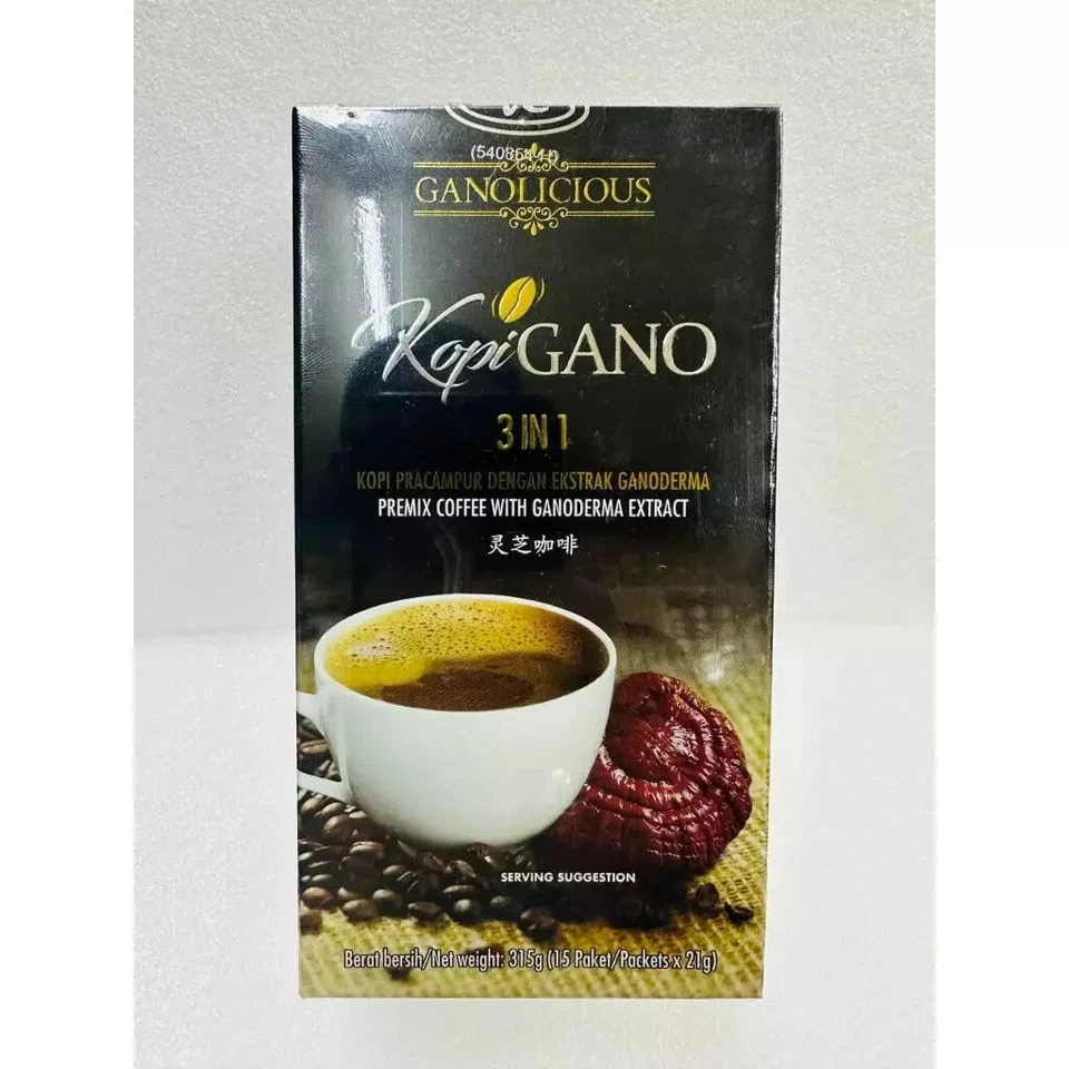 NEW & UNOPENED Gano Excel Ganocafe Ganolicious 3 In 1 Ganoderma Coffee - Image 3 of 3