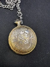 Armitron gold toned pocket watch New Battery, serviced