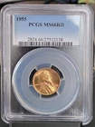 1955 P Lincoln Wheat Cent PCGS MS66RD