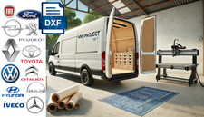 DXF-Dateien Ausbau von Lieferwagen Boden W&auml;nde Decke Fiat Ford Renault VW Opel P