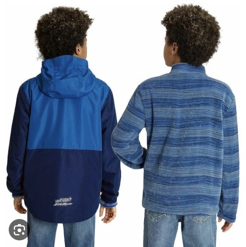 Eddie Bauer Youth Lone Peak Light Weight 3 in 1 Jacket Navy Blue Size Small 7/8 - Picture 4 of 6