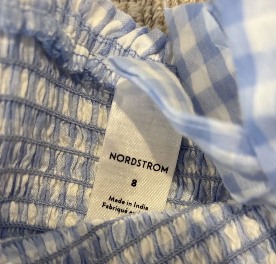 Vestido de guinga Nordstrom para niñas 8 Foto 2 de 3