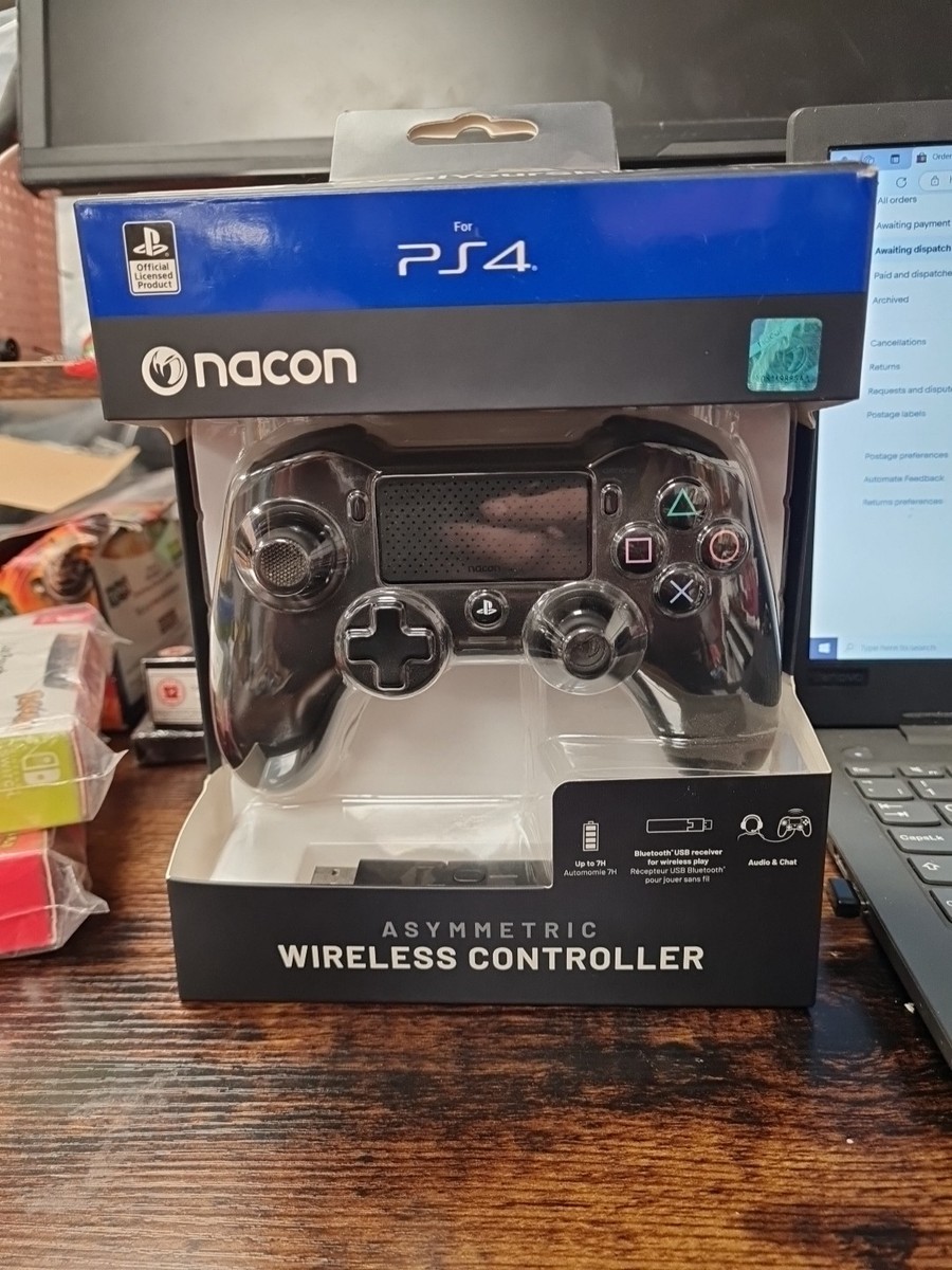 Nacon Asymmetric Wireless PC Gamepad PlayStation Black – Video  (PlayStation 4)