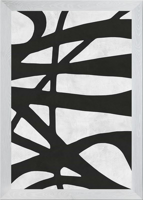 Abstrakte Striche II Gerahmtes Wandbild Poster Leinwanddruck Bild