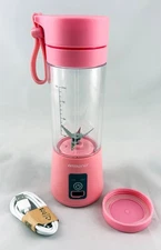 Ambiano Portable Blender On The Go, 7.4V 2000mAh 8.5oz  - Hot Pink