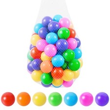 Colorful Ball Pit Balls 100pcs for Kids, BPA Phthalate Free, Crush Proof an...