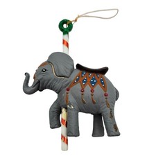 Vintage Carousel Elephant Hand painted Christ...