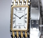 Vintage [Near MINT] SEIKO LASSALE 2F50-5919 Thin Tank Unisex Qz Watch From JAPAN
