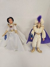 Disney 90s Vintage Aladdin And Jasmine Plush Applause Dolls. No No Barcode Tag