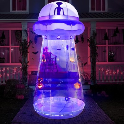 Joiedomi Halloween Inflatable UFO Decoration, 9 FT Tall Giant Halloween Blow...