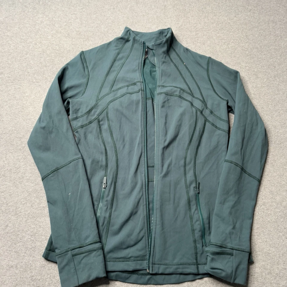 Chaqueta Lululemon Define Mujer 10 Verde Atletismo Cremallera Completa Gimnasio Yoga Pilates Foto 3 de 4