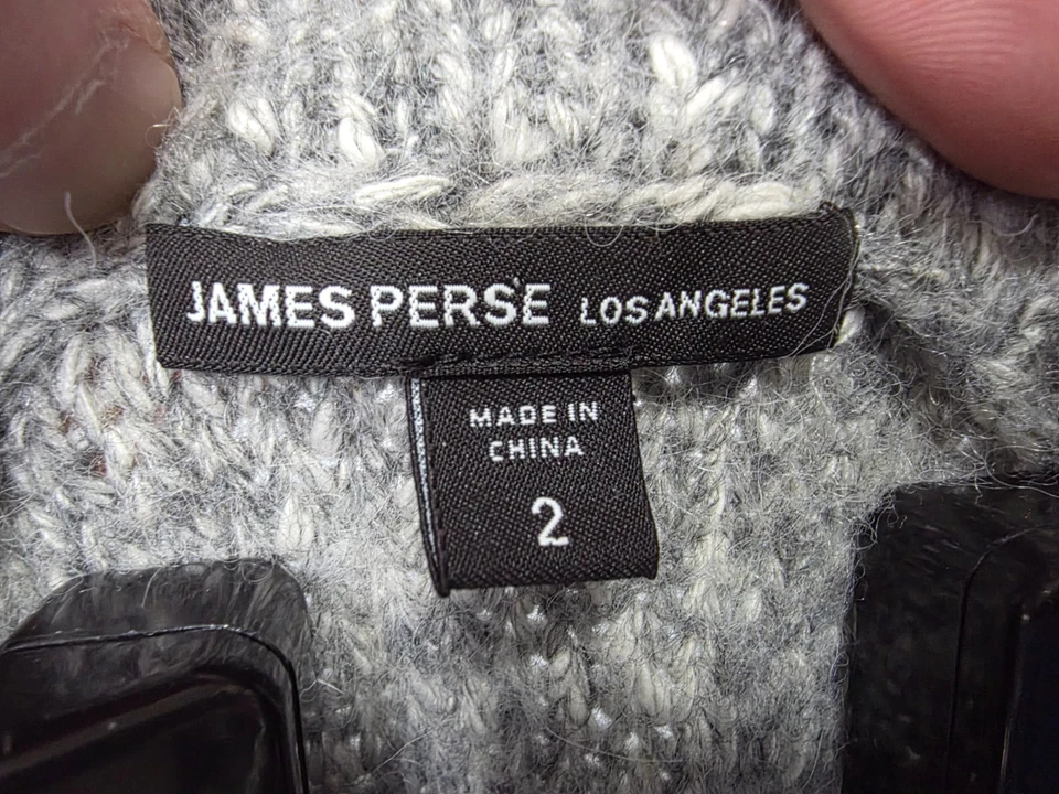 James Perse Mens Wool Sweater - Size 2 (Medium) - Image 3 of 4