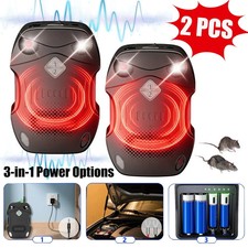2 PCS CAR RAT RODENT DETERRENT WIRE ENGINE CONTROL ULTRASONIC MOUSE REPELLER NEW