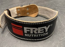 Frey Nutrition Gewichtheber/Bodybuilding Gürtel Aus Leder Schwarz