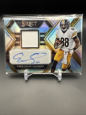 2022 Panini Select-Signature Memorabilia #SMP-ES Emmanuel Sanders /199 (AU, MEM)