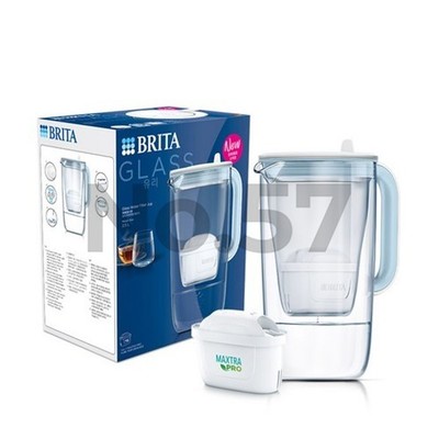 Brita glass water filter pitcher jug 2.5L with 1 MAXTRA filter white