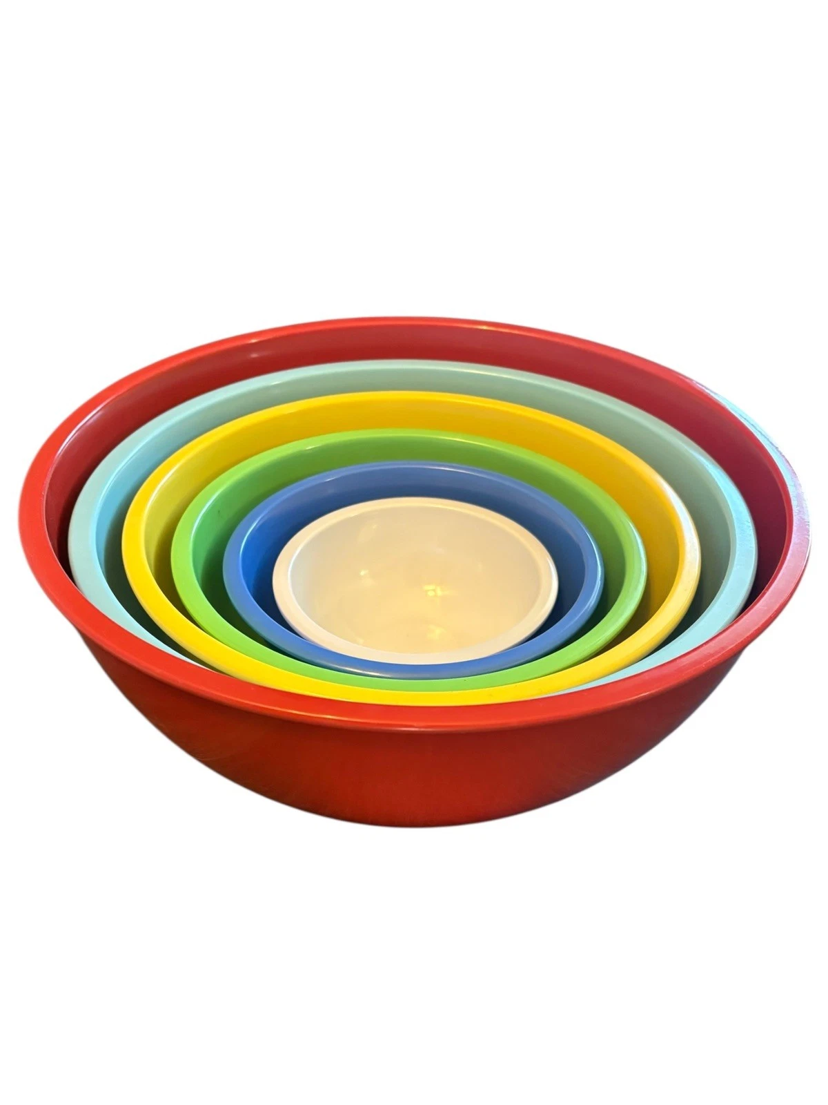 Martha Stewart Collection Mixing Melamine Rainbow Nesting Bowl Set of 6