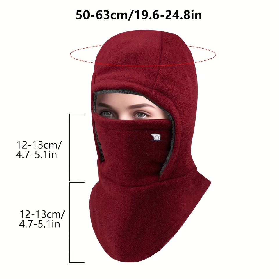 Chapéu Balaclava Masculino | Máscara de Esqui de Inverno, Chapéu Quente, Proteção contra Frio e Quebra-Vento - Imagem 2 de 4