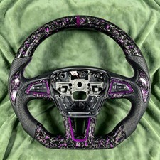 Custom Forged Carbon Fiber Leather Sport Steering Wheel For 2015-2018 Ford Focus Custom Forged Carbon Fiber Leather Sport Steering Wheel For 2015-2018 Ford Focus