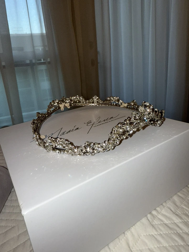 Tocado CORONA COMPLETA MARIA ELENA Foto 3 de 4