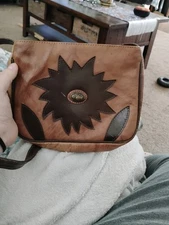 Genuine Leather Brown Crossbody Bag Multi-Purpose Travel Purse Made in India