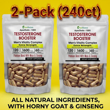 Testosterone Booster Testo-1000 Test for Men Testosterona 1,600 MG 240ct Capsule