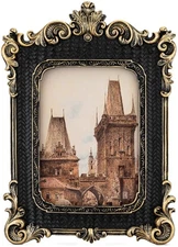 Olden Days 5x7 Picture Photo Frame Gothic Vintage European Design, Antique Style