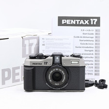 Top Mint in Box PENTAX 17 Dark Silver Half Frame Film Camera from Japan