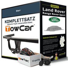 Für LAND ROVER Range Rover III L461 Anhängerkupplung starr +eSatz 13pol uni. 22-