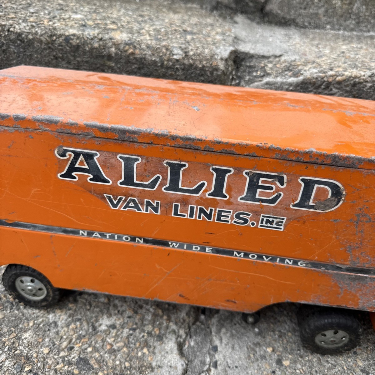 Vintage Tonka Toys Allied Van Lines Tractor Trailer Semi Truck