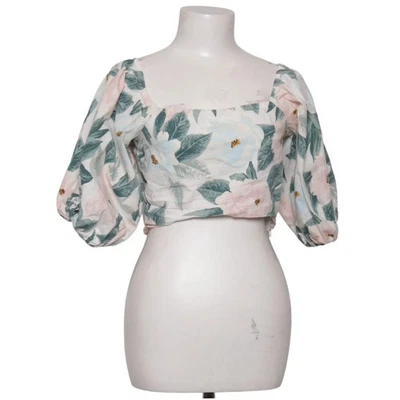 Billabong x The Salty Blonde, Crop Top, Größe: M, Weiß/Mehrfarbig, Blumen #ZjY - Bild 1 von 4