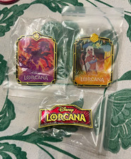 Disney Lorcana Ursula s Return pin set Madam Mim Kida Red Logo