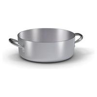 Flacher Kochtopf Mit 2 Griffen, 40 Cm, Silberfarbe, Aus Aluminium, Marke