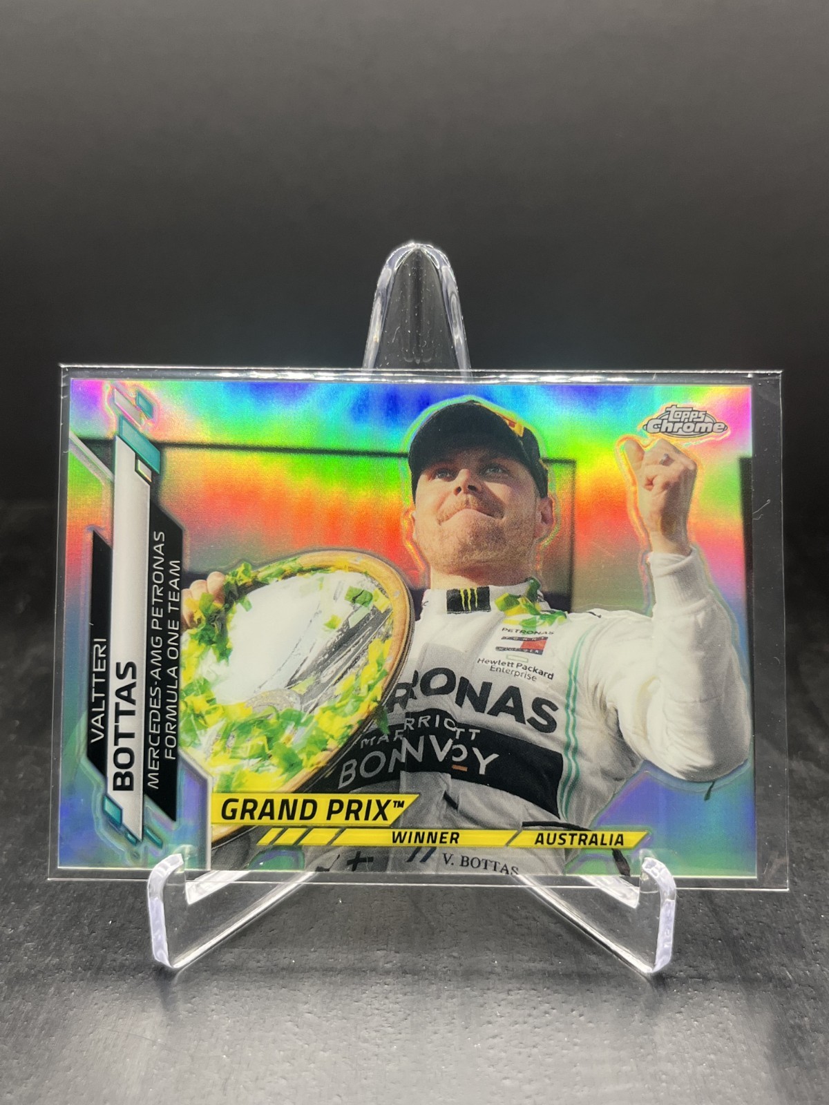 2020 Topps Chrome F1 Valtteri Bottas Australia GP Winner Refractor #133