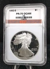 1992-S  Proof Silver Eagle PF DCAM #6502